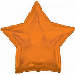 Шар с гелием Звезда, Оранжевый, 46см